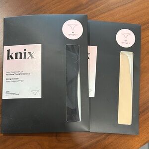 Knix Super Leakproof 2.0 Thong Set - Black and Tan